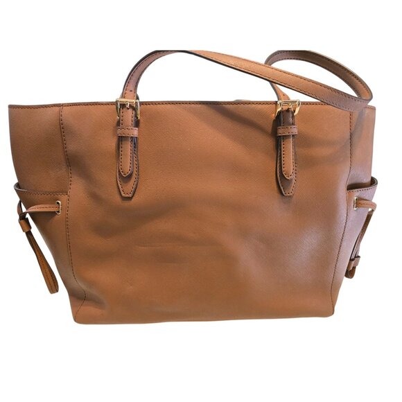 Michael Kors Gilly Large Leather Travel Tote Shoulder Bag Purse - Picture 2 of 7